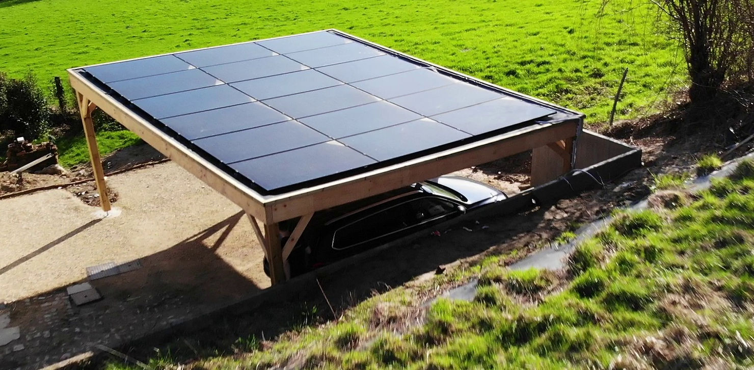 Carport photovoltaïque pour voiture électrique