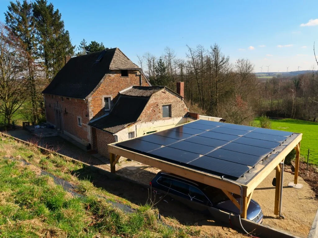Solena, carport solaire en Belgique, Kraainem