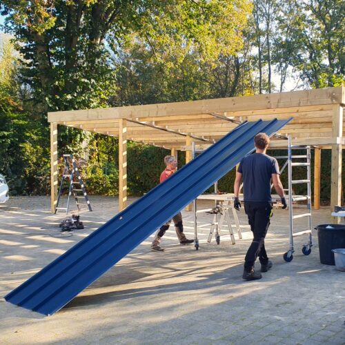 Chantier carport solaire Solena